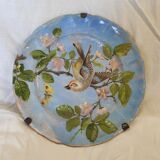 Decorative plate old bird pattern
