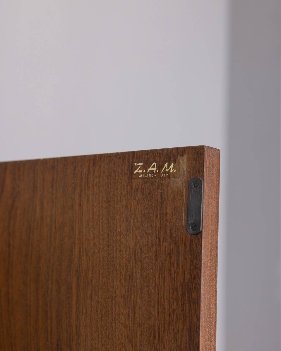 Vintage 1960s wooden wardrobe designed by ZAM Milano Italy