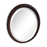 Miroir 58x84 ovale bois 1950