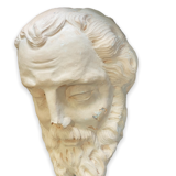 Antique style plaster head