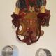 Paire d'appliques montagne vintage bois peint