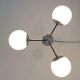 Art Deco Metal and Glass Chandelier