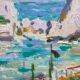 Signed painting Oil on cardboard dimensions: height -25cm- width -30cm-