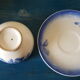 Flower decorated earthenware coffee service