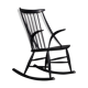 Fauteuil à bascule Illum Wikkelsø de N. Eilersen en noir