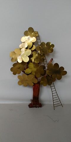 Daniel d'Haeseleer's brass mural sculpture