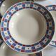 Set of 4 Vincennes earthenware soup plates, Paris.