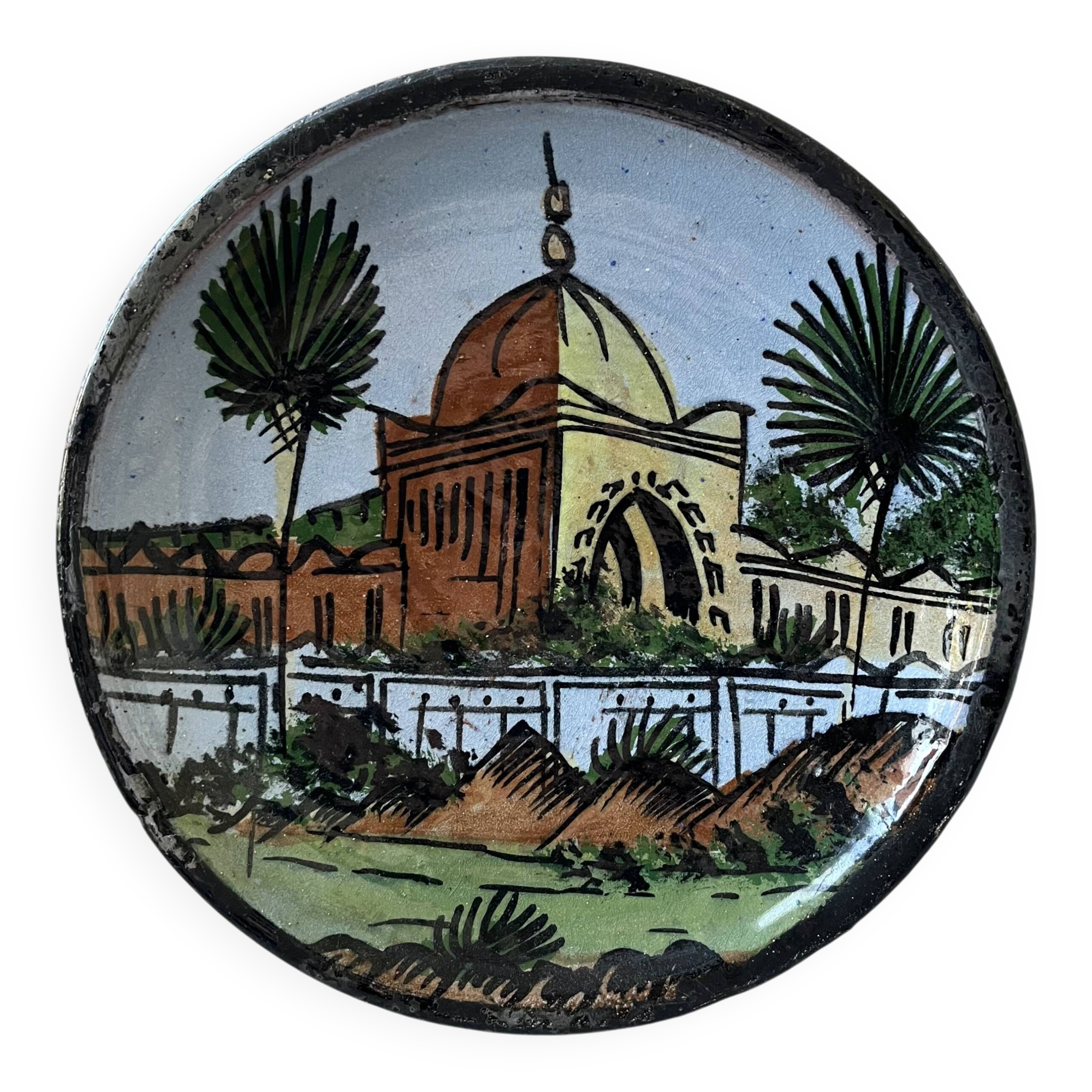 Decorative ceramic plate