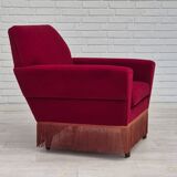 1970s, Danish armchair by Ryesberg Møbler, original condition, velour fabric.