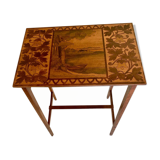 Art Deco pyrograved table