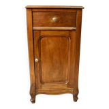 Art nouveau walnut bedside table