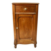 Art nouveau walnut bedside table