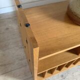 Showcase library vintage vinyl record cabinet solid oak