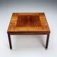Table basse carrée en palissandre HMB Möbler Rörvik, Suède 1960