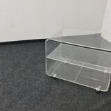 Vintage perspex/acrylic trolley or side table