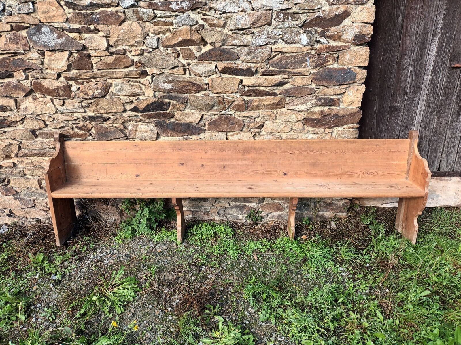 Old church pew, 263 cm