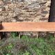 Banc d'église ancien, 263 cm
