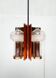Mid-century German glass and copper pendant lamp by Cosack, 1960s.