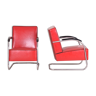 2 fauteuils red mucke melder fabriqués en tchéquie des années 1930