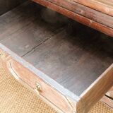 English chest of drawers; Charles II period, oak