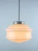 Vintage Art Deco Hanging Lamp, 1960s Pink Ceiling Light