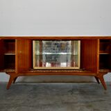 Mid-Century Italian Cherrywood and Walnut Sideboards, 1950s