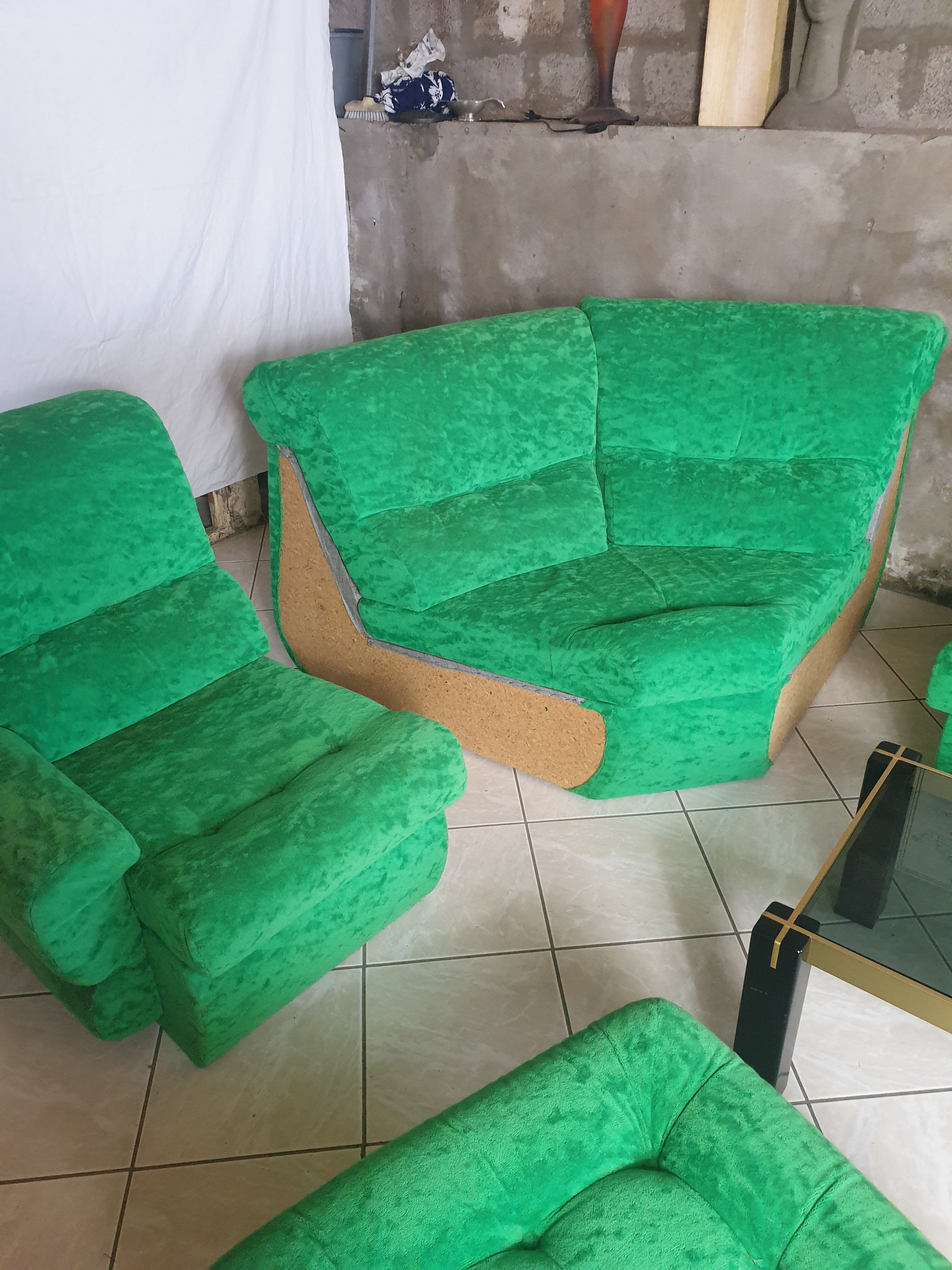 7-seater vintage modular sofa