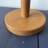 Vintage blond wooden lamp