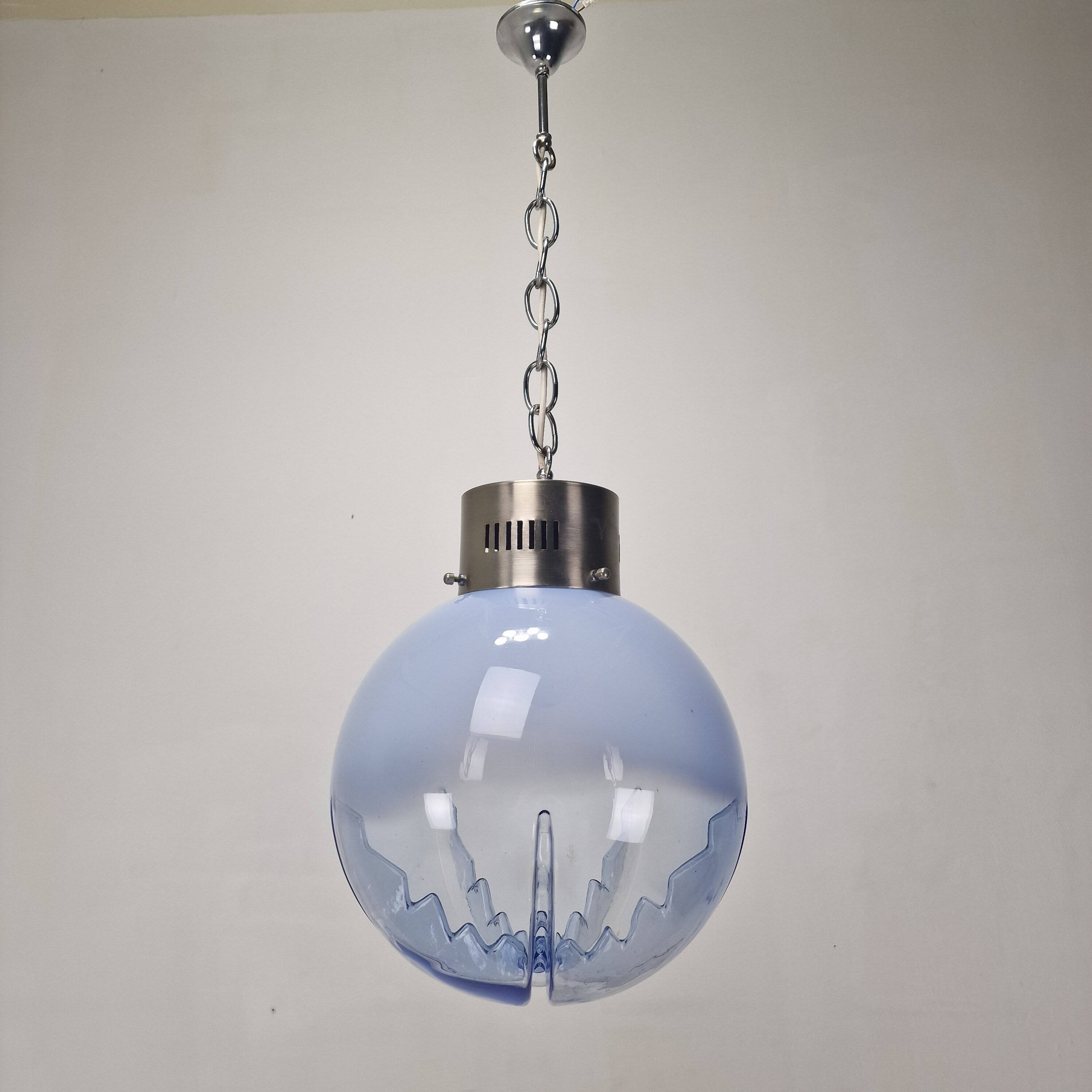 Italian Murano Glass Globe Chandelier, 1970s