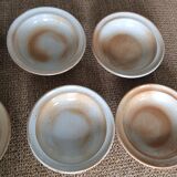 Series of 8 stoneware plates