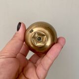 Small vintage brass apple box