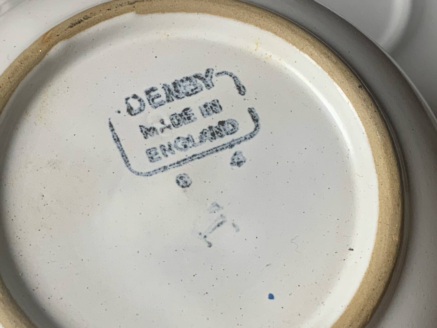 Two large Denby Gypsy stoneware English breakfast mugs