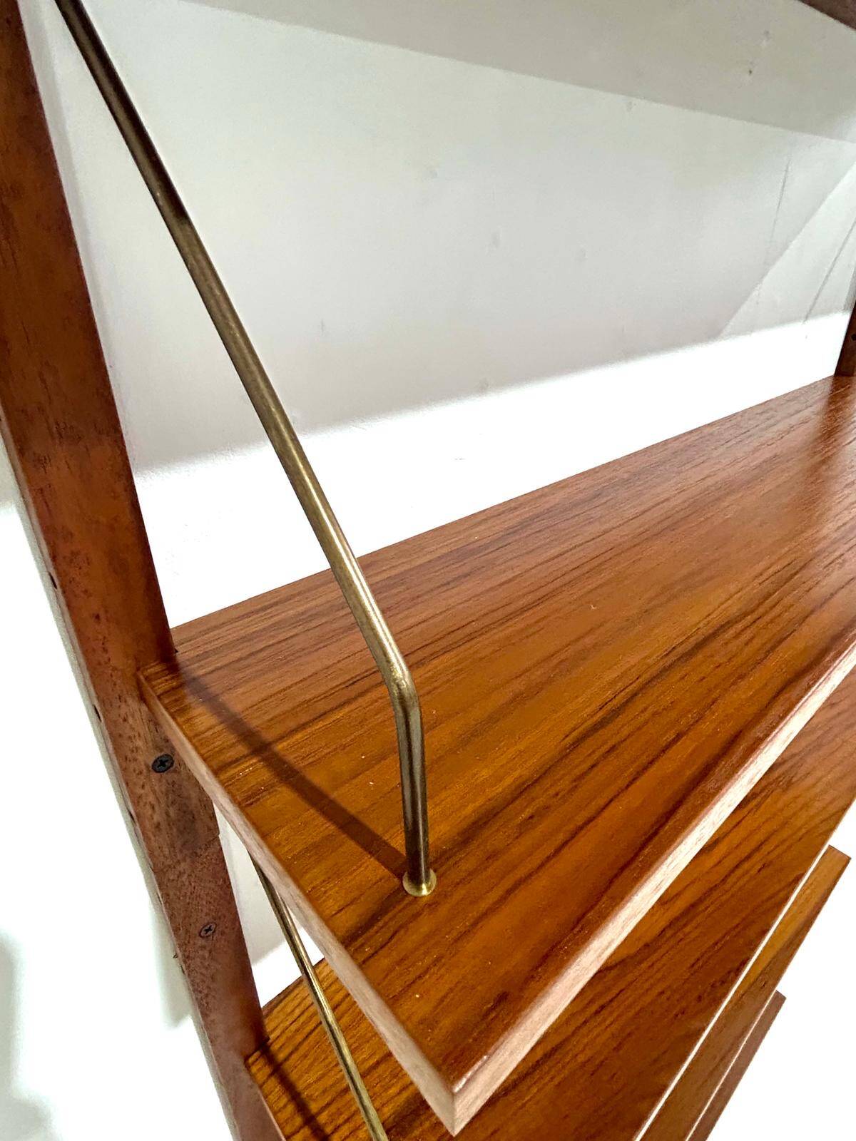 Mid-century shelving unit – set of 6 teak shelves, Beatrice V