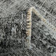 7x9 distressed black vintage rug, 205x292cm