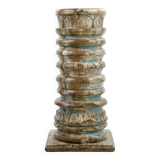 Column in patinated solid wood