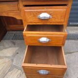 Desk with old oak administration pedestal