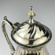 Vintage silver-plated coffee pot by Royal Sheffield, England, 1950s.