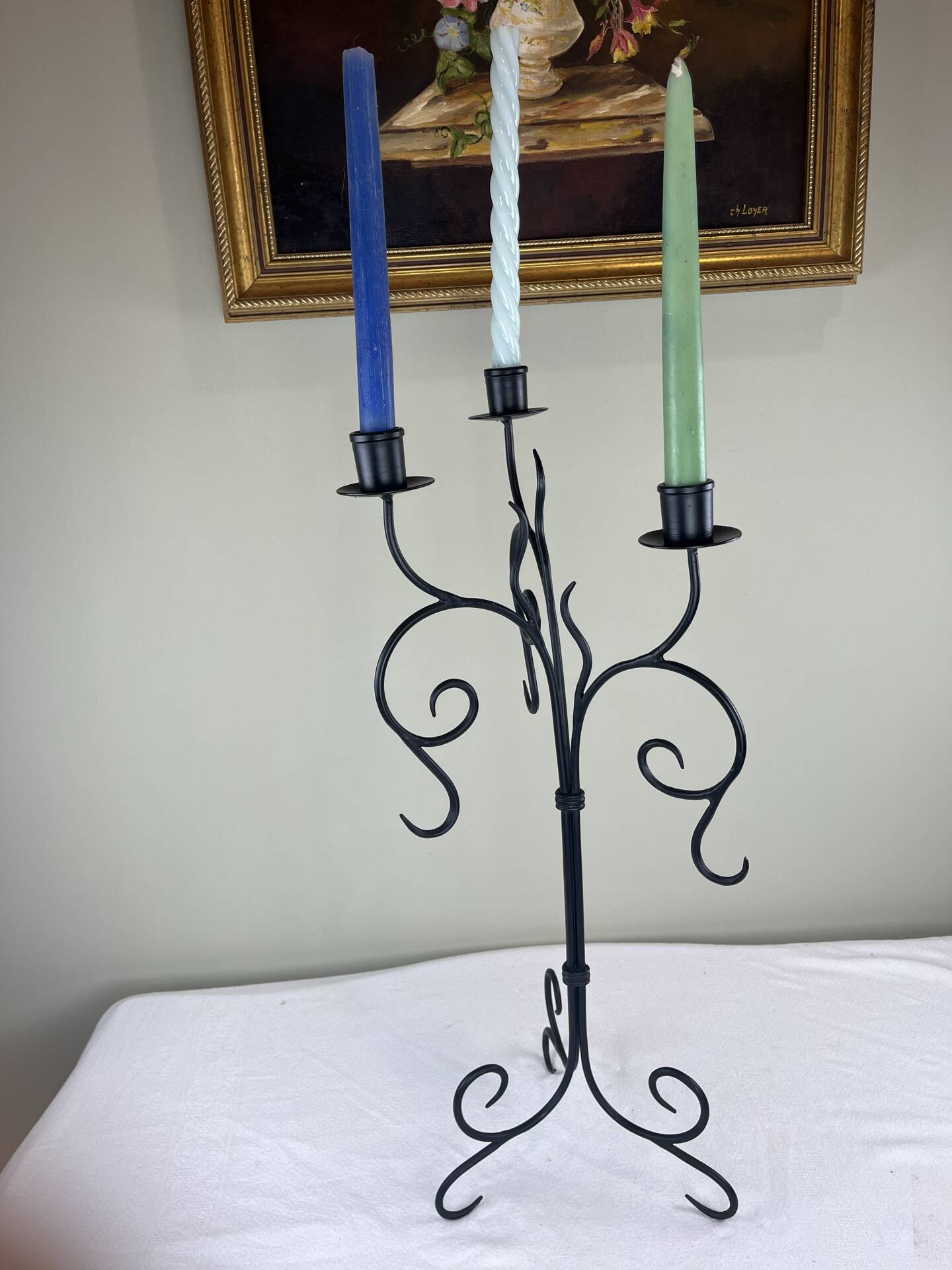 Large iron chandelier