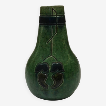 Flemish art deco stoneware vase