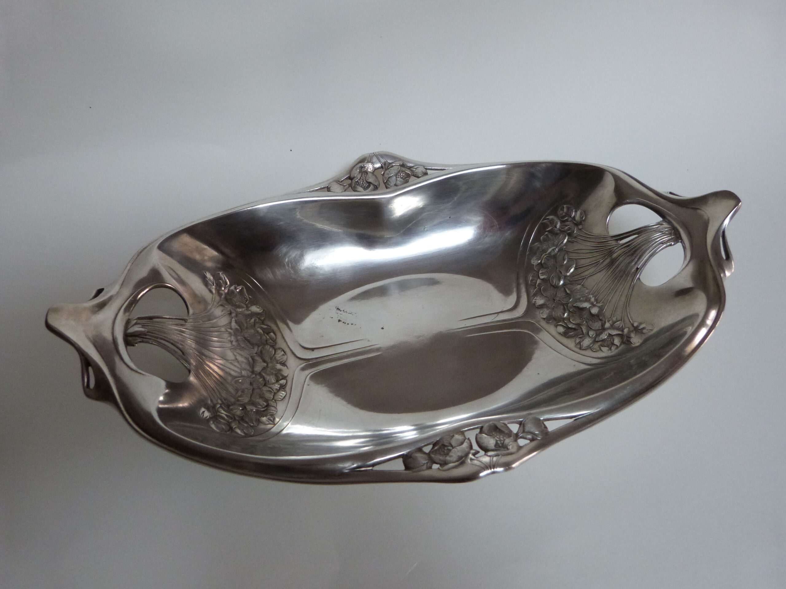 flat basket bannette art nouveau Gallia Christofle