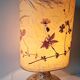 Vintage pyrite stone lamp