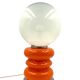 Space Age Orange Murano glass table lamp 1970s