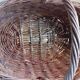 Panier ovale en osier vintage