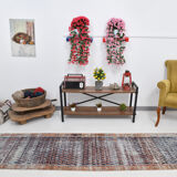 Navy blue persian runner rug, 365x77cm