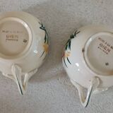 2 Gien tea cups and saucers