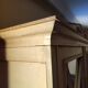 2-door patinated mirrored wardrobe