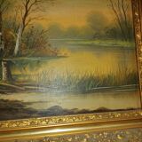 Tableau sous bois XIXème