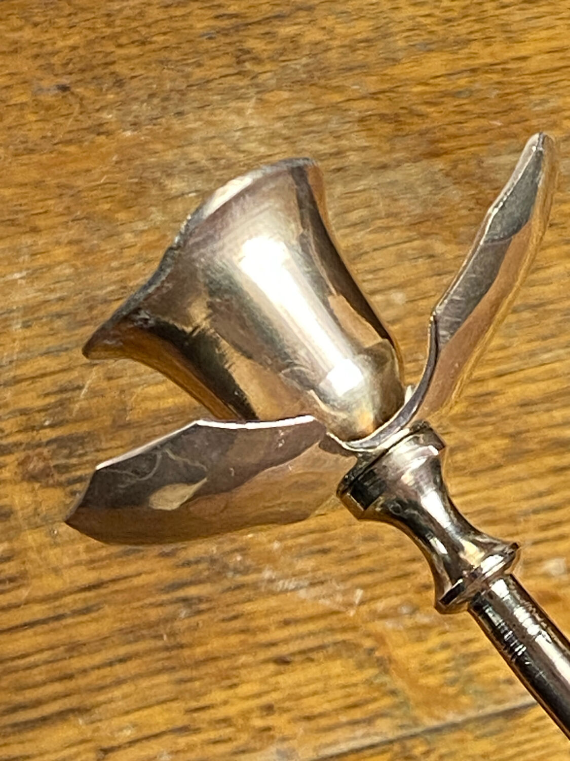 Brass flower candle holder