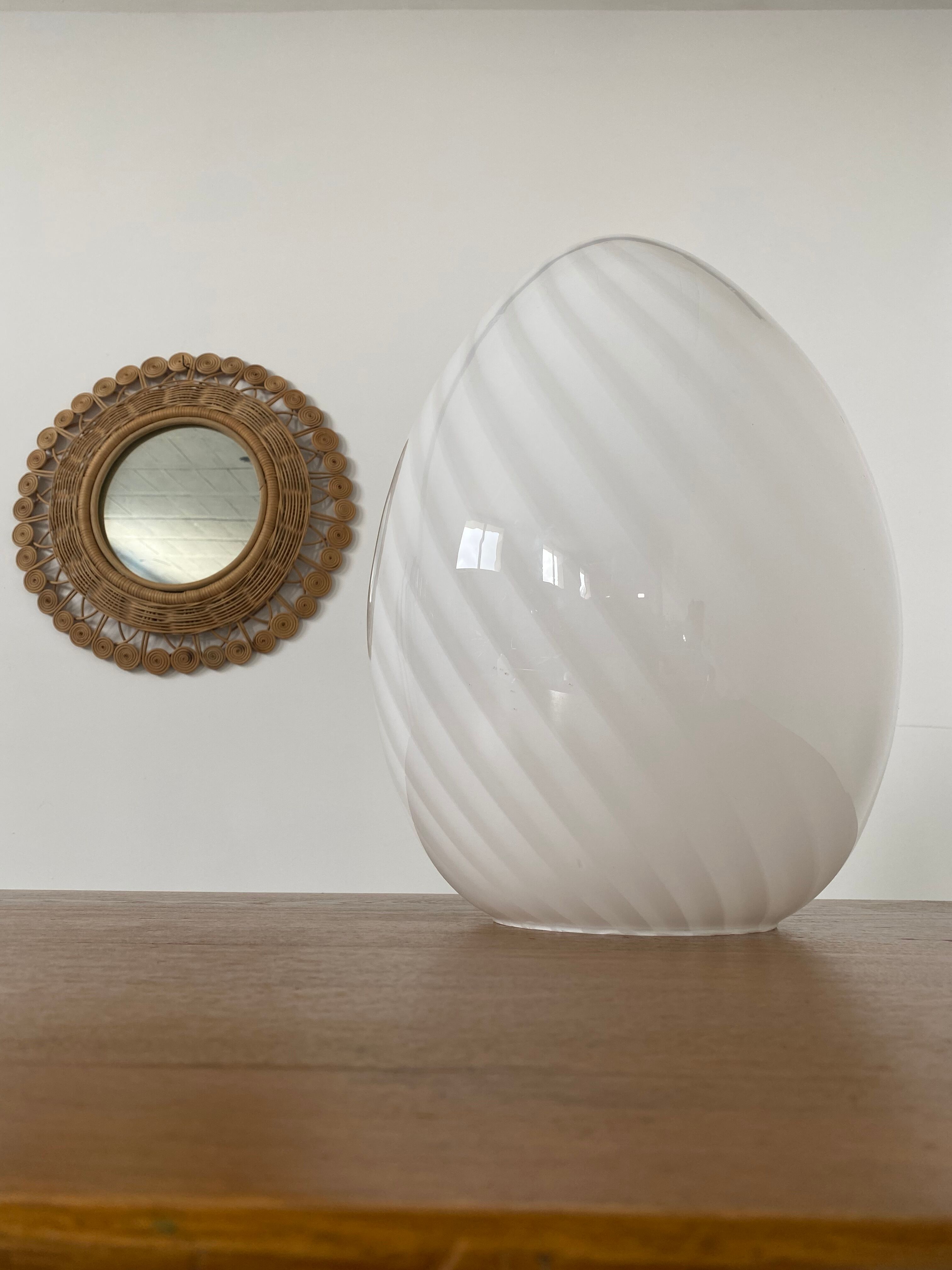 Old egg lamp glass murano vetri eggs vintage 1970