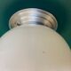 Old globe in opaline vintage wall or ceiling light diameter 20 cm and aluminum base LAMP-7050